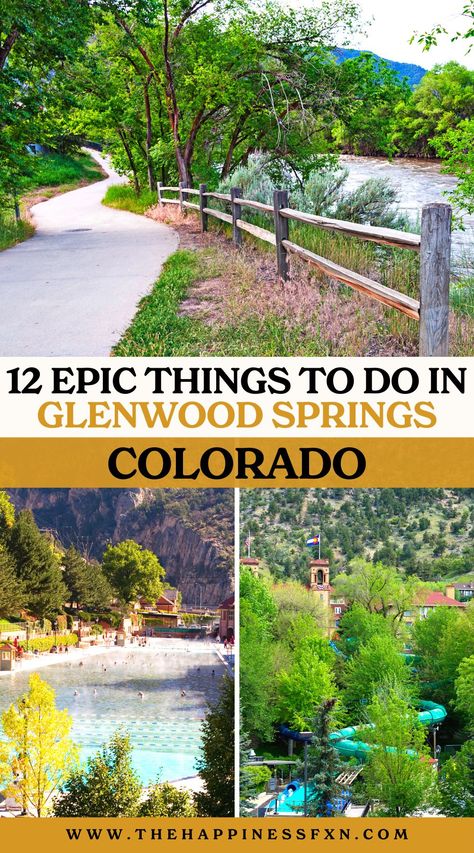 12 Epic Things To Do in Glenwood Springs, Colorado Things To Do In Glenwood Springs Co, Glenwood Springs Colorado Things To Do, Colorado Springs Things To Do, Hot Springs Colorado, Idaho Springs Colorado, Beautiful Places In Usa, Manitou Springs Colorado, Glenwood Springs Colorado, Travel Colorado