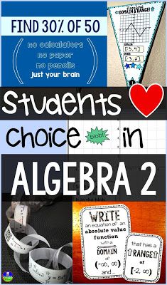 Algebra 2 Projects, Algebra 2 Activities, Algebra Projects, Algebra Games, Math Choice Boards, Algebra Classroom, Communication Boards, Quadratic Formula, Teaching Algebra