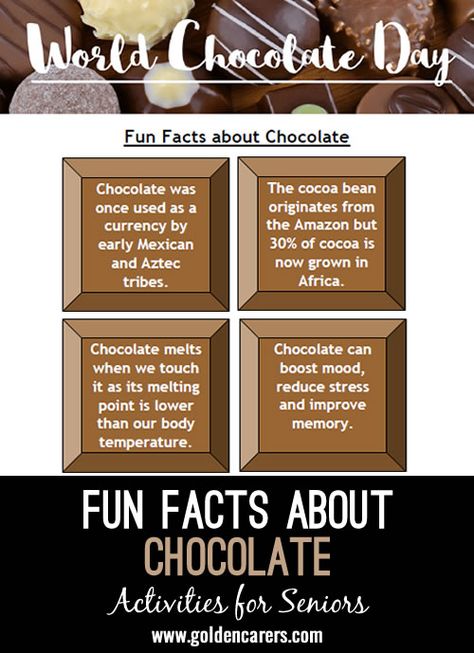 Chocolate Trivia, Chocolate Activities, International Chocolate Day, Chocolate Board, World Chocolate Day, Charlie Chocolate Factory, Chocolate Tasting, July Activities, Book Tasting