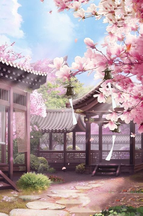 Sakura Background, Anime Cherry Blossom, Japanese Wallpaper, Cherry Blossom Wallpaper, Cherry Blossom Background, Pretty Backgrounds, Sakura Flower, Japon Illustration, Japanese Landscape