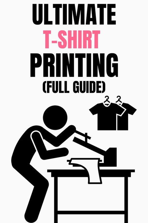 How to Start a T-Shirt Printing Business at Home. Our Guide on How to Start a T-Shirt Printing Business. #printingbusiness #tshirtprinting Shirt Printing Business, Starting A Tshirt Business, Tshirt Printing Business, Screen Printing Business, Vinyle Cricut, Sublimation Ideas Projects Inspiration, Design Jersey, Shirt Logo Design, Tshirt Printing Design