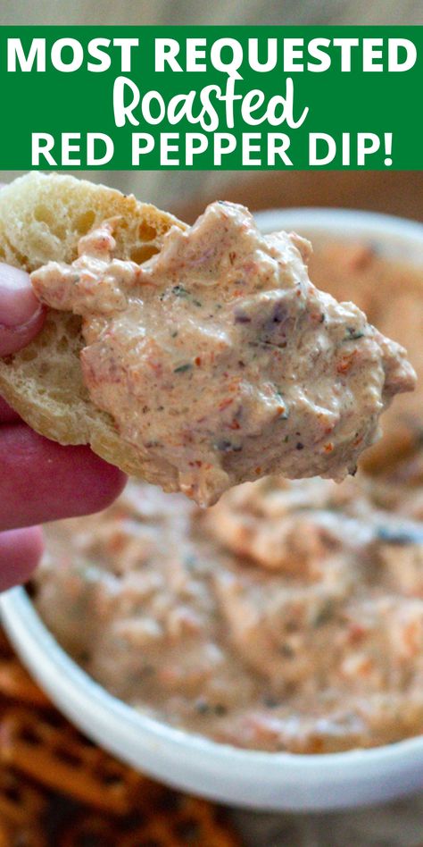 Cold Appetizer, Healthy Dip Recipes, Leftover Veggies, Roasted Red Pepper Dip, Red Pepper Dip, Pepper Dip, Stuffed Pepper Dip, Vegetable Dip, After School Snack