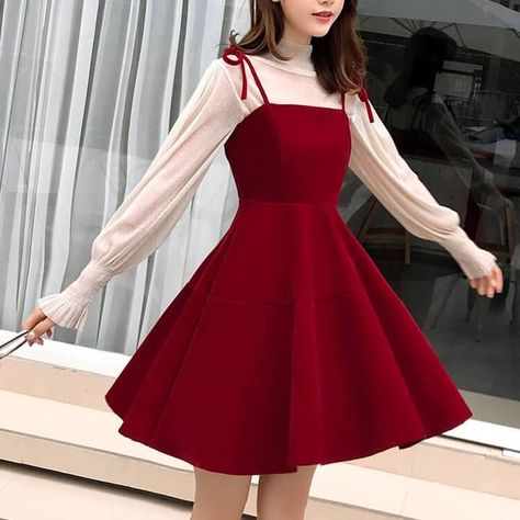 dress! Korean Party Dress, Dress Outfits Party, Gaun Fashion, Dress Party Night, Garden Party Dress, Black Party Dresses, Korean Fashion Dress, Christmas Party Dress, Korean Dress