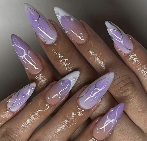 Toe Nails Summer, Lilac Nails Design, Nails Simple Summer, Summer Nail Design Ideas, Summer Nails Simple, Ideas Summer Nails, Nail Extensions Acrylic, Simple Summer Nails, Nail 2024