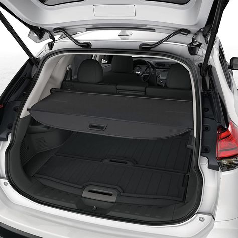 BIGACOVER Cargo Cover for Nissan Rogue 2021 2022 2023 Retractable Rear Trunk Security Cover Shield Shade Accessories No Drilling Required (Not for Rogue Select & Sport) Nissan Rogue Accessories, Cargo Cover, 2024 Christmas, Nissan Rogue, Black Cargo, Cargo Liner, New Model, Christmas List, Aluminium Alloy