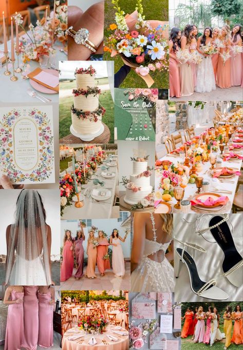 Check more at https://howcandothis.com/weddingideas/18131/ Flowers Theme Wedding, Summer Bright Wedding Colors, Summer Spring Wedding Colors, Wedding Colors Aesthetic, Bright Wedding Inspiration, Bridal Walkway Ideas, Wedding Color Spring Colour Palettes, White With Pops Of Color Wedding, Bohemian Summer Wedding