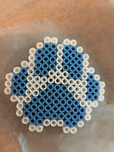 Paw print; perler fuse bead ideas Perler Bead Blues Clues, Paw Print Perler Bead Patterns, Paw Print Perler Beads, Paw Perler Beads, Bluey Perler Bead Patterns, Blue Perler Bead Patterns, Blue Perler Beads, Cute Hama Bead Ideas, Fuse Beads Ideas Cute