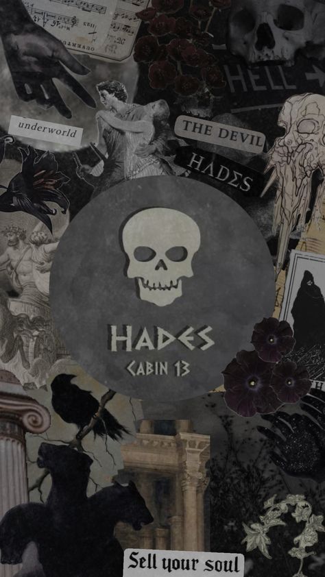 Hades cabin 13 #Hades #cabin13 #underworld #percyjacksonandtheolympians #percyjackson #beauty #outfitinspo #nature #vibes #music #quotes #wallpaper Greek Gods Wallpaper Iphone, Hades Cabin 13, Cabin 13 Hades, Titans Greek Mythology, Hades Cabin, Hades Underworld, Hades Aesthetic, Cabin Wallpaper, Hades Greek Mythology