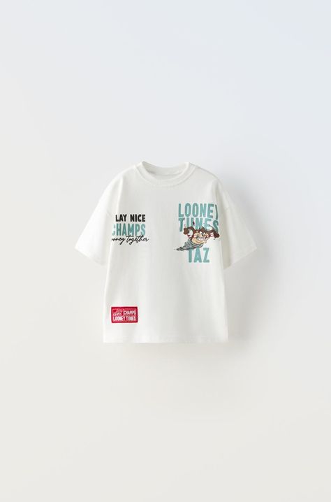 ZARA KIDS 1-6 Years SS24 Looney Tunes sports tshirt :: Behance Zara Kids Boys, Zara Portugal, Kids Tshirt, Denim Dungarees, Kids Rain, Rene Magritte, Jean Vest, Cardigan Sweater Jacket, Shirt Blouses Tops