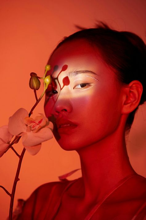 Ethereal Editorial Photography, Fruits Photography Creative, Coral Photoshoot, Identity Photoshoot, Artsy Photoshoots, Chinese Photoshoot, Magazine Aesthetic, Album Photoshoot, Flower Photoshoot