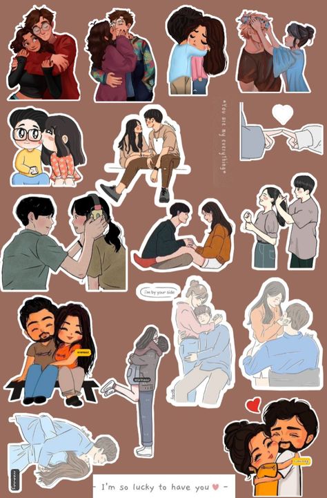 Couple Journal Stickers, Cute Couple Stickers Aesthetic, Cute Couple Stickers For Scrapbook, Creative Journal Ideas Scrapbooking Easy, Couple Stickers For Scrapbook, Couple Stickers Printable, Vintage Aesthetic Stickers Printables, Couple Stickers, Vintage Paper Printable