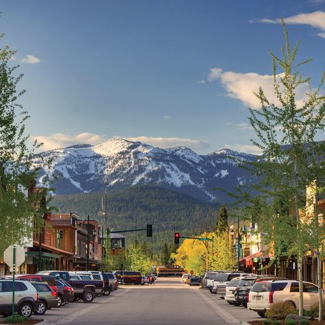 5 Reasons Why Whitefish, Montana, Goes Off In The Spring - Kootenay Mountain Culture Crazy Mountains Montana, Small Town Mountain Aesthetic, Montana Town Aesthetic, Montana Living Aesthetic, Living In Montana, Whitefish Montana Summer, Boseman Montana, Montana Whitefish, Montana Scenery