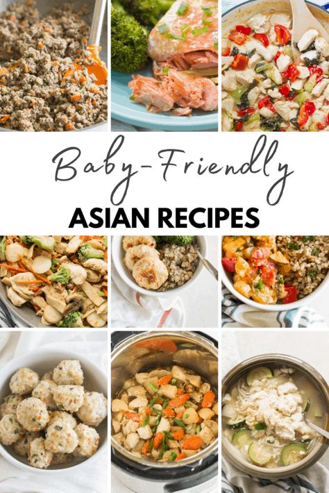 Korean Food For Babies, Blw Asian Food, Tofu Recipes For Baby, Beef Baby Food Recipes, Healthy Asian Chicken Recipes, Chinese Fast Food, Recipes For Babies, Blw Recipes, Baby Lunch