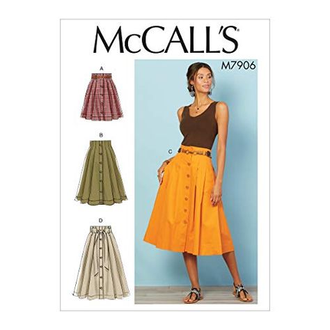 Pleated Skirt Pattern, Sew Patterns, Womens Pleated Skirt, Sewing Dress, Kilt Skirt, Button Front Skirt, High Waisted Pleated Skirt, Mccalls Sewing Patterns, Skirt Patterns Sewing