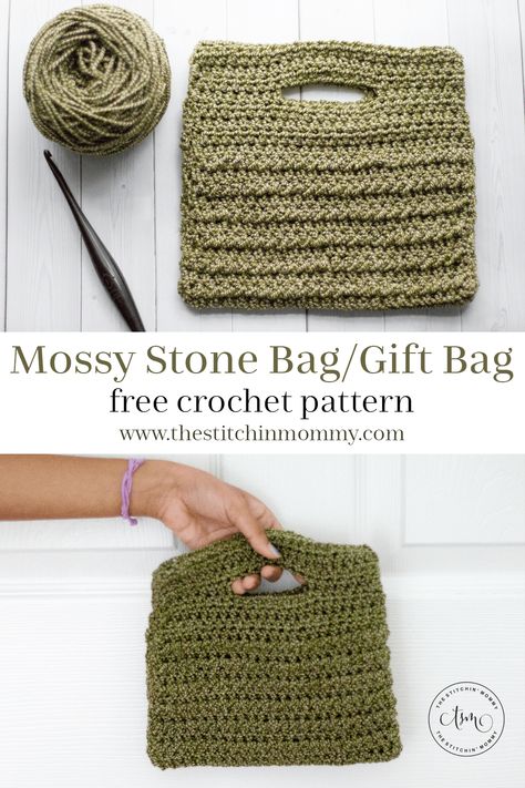 Easy Small Crochet Bag, Easy Bag Crochet Pattern Free, Crochet Small Handbags Free Patterns, Size 7 Yarn Crochet Patterns, Crochet Bible Bag, Crochet Cinch Bag, Small Crochet Purse Pattern Free, Small Crochet Bags Free Patterns, Crochet Pouch Free Pattern