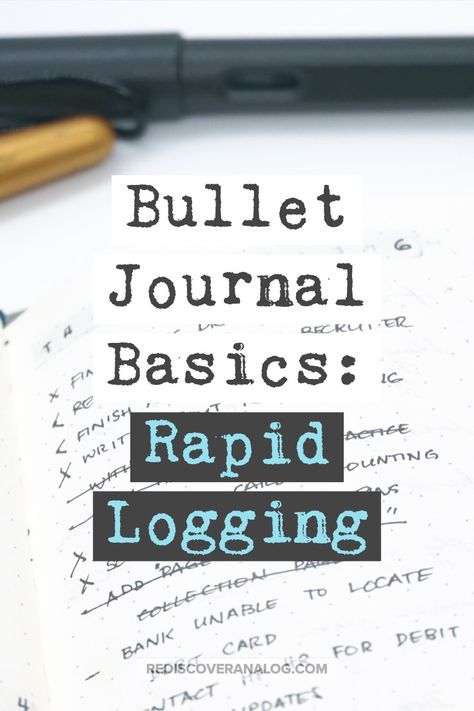 BULLET JOURNAL BASICS: RAPID LOGGING The Bullet Journal is the Swiss army knife of planners. It can be a planner, a task list, and a sketchbook rolled into one. It’s designed this way because the creator, Ryder Carroll, wanted a system that was flexible enough for anyone to use. Because of this flexibility, the “true” definition of the system has now been misconstrued. Here, we’ll talk about one of the fundamental things that makes a journal a bullet journal. Ryder Carroll Bullet Journal, Ryder Carroll, Bullet Journal Lists, Bullet Journal For Beginners, Journal Lists, Pattern Stamping, Army Knife, Todo List, Task List