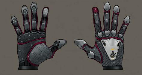 Sci Fi Gloves, Thumbnail Drawings, Futuristic Military, Armor Pieces, D20 Modern, Sci-fi Armor, Retro Gadgets, Cosplay Armor, Star Wars Rpg