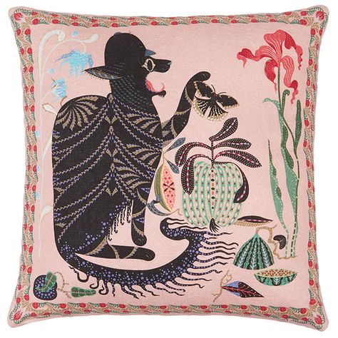 Klaus Haapaniemi, Monster Pillows, Pink Backdrop, Cat Cushion, Cushion Cover Designs, Cat Character, Exotic Fruit, Cat Pillow, Designers Guild