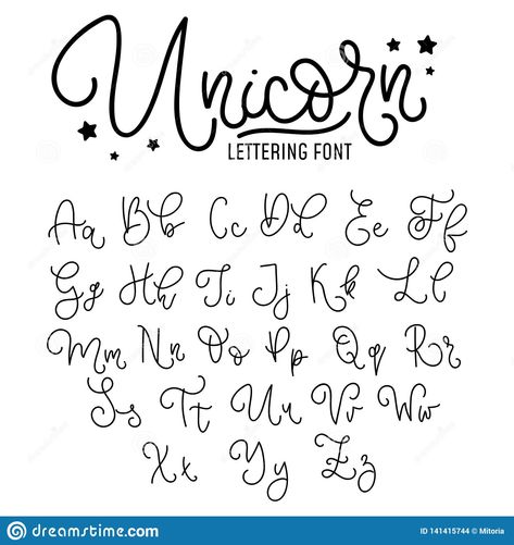 Illustration about Unicorn hand drawn font design. Cute alphabet with flourish details. Vector unicorn alphabet. Illustration of details, isolated, alphabet - 141415744 Braids Dutch, Braids Fulani, Unicorn Alphabet, Cute Fonts Alphabet, Bun Braids, Braids Bun, Braids Bob, Braids Jumbo, Hand Lettering Alphabet Fonts