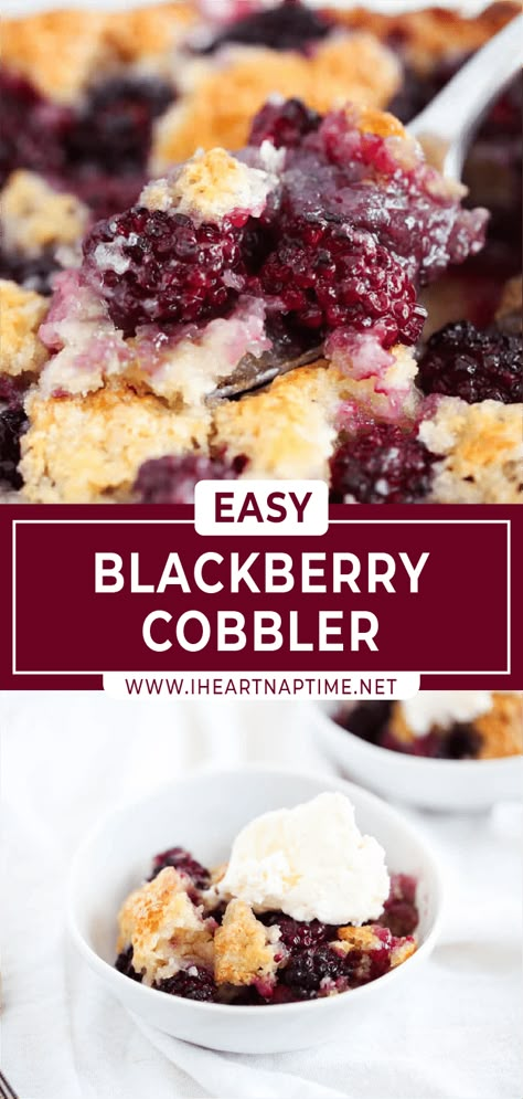 Blackberry Dessert Recipes, Easy Blackberry Cobbler, Berry Cobbler Recipes, Blackberry Dessert, Blackberry Cobbler Recipe, Cobbler Recipes Easy, Blackberry Recipes, Berry Cobbler, Blackberry Cobbler