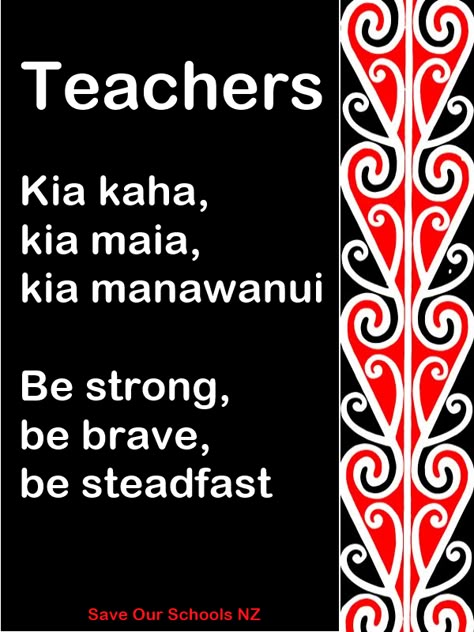 kia kaha teachers - stay strong Maori Quotes, Maori Proverbs, Maori Songs, Kia Kaha, Te Reo Maori Resources, Maori Language, Maori Symbols, Waitangi Day, Maori Words