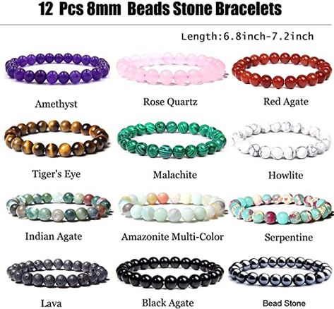 Semi-Precious Gemstone Bracelet Set:12pcs different round beaded bracelets in a pack,include tiger’s eye bracelet,howlite bracelet,lava rock bracelet,amazonite stone bracelet,malachite bracelet and so on.Each bracelet is unique, the color and pattern may vary from the picture shown, as you know no two stones are alike. Lava Rock Bracelet, Eye Bracelets, Crystal Reiki, Energy Power, Malachite Bracelet, Howlite Bracelet, Men Gifts, Tiger Eye Bracelet, Crystal Healing Stones