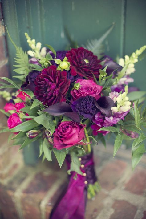 Burgundy Wedding Flowers, Wedding Flower Guide, Purple Wedding Bouquets, Red Bouquet Wedding, Red Wedding Flowers, Purple Wedding Flowers, Prom Flowers, Trendy Flowers, Burgundy Wedding