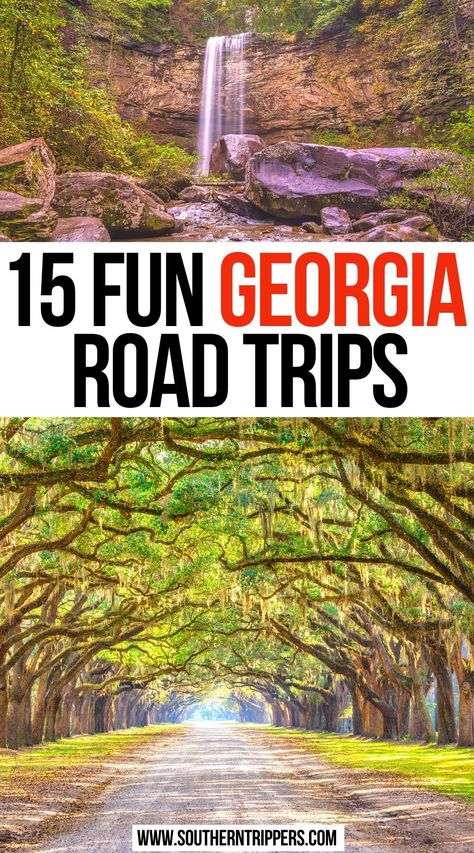 Fun Georgia Road Trips Traveling Georgia Country, Georgia Trip Ideas, Georgia Waterfalls Road Trip, Georgia Road Trip Places To Visit, Georgia Bucket List Places To Visit, Southeast Road Trip, Georgia Vacation Places To Visit, Places To Go In Georgia, Georgia Road Trip