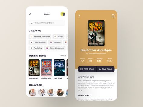 Web Design Books, Library App, App Design Layout, Mobile App Design Inspiration, Booking App, Mobile Ui Design, App Design Inspiration, Mobile App Ui, Book App