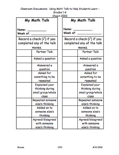 Math Discourse, Talk Moves, Math Talks, Accountable Talk, Math Coach, Sixth Grade Math, Number Talks, Academic Language, Math Talk