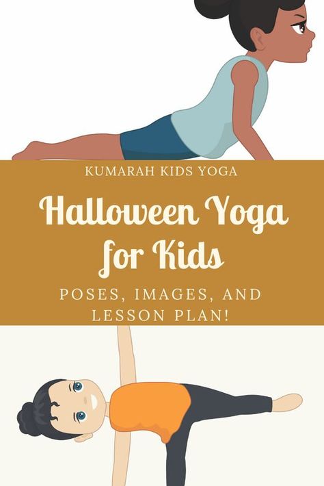 Homeschool October, Childcare Themes, Halloween Poses, Yoga Halloween, Preschool Yoga, Kindness Club, Halloween Yoga, Kid Yoga, Yoga Poses For Kids