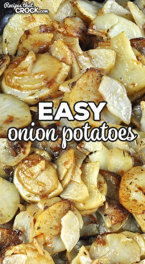 Stove Top Potatoes, Quick Potato Recipes, Potatoes On The Stove, Onion Potatoes, Electric Skillet Recipes, Electric Skillet, Baked Ribs, Stove Top Recipes, Crock Pot Recipes