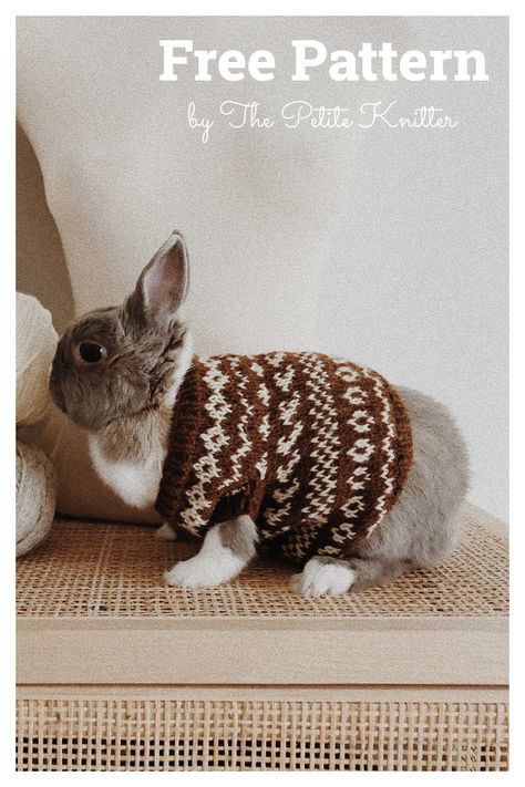 Bunny Sweater Knitting Pattern, Bunny Sweater Crochet, Cat Sweater Pattern, Rabbit Sweater, Knitting Quilt, Rabbit Knitting Pattern, Bunny Sweater, Rabbit Clothes, Jumper Knitting Pattern