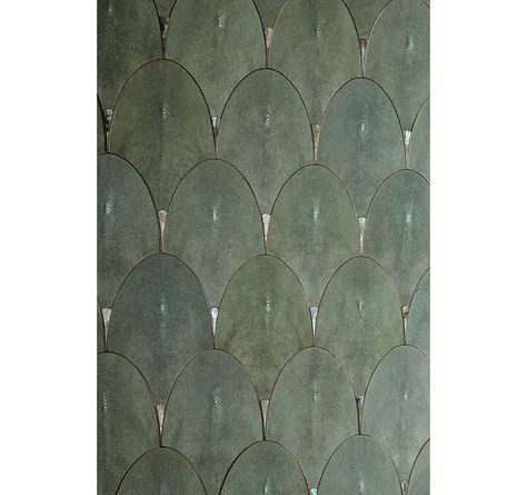 Shagreen Scales - Tatiana Tafur Floor Pattern, Home Decor Bohemian, Thai Restaurant, Tile Wall, South China, Material Textures, Oxford Street, Green Tile, Bathroom Tiles