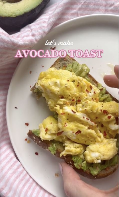 avocado toast egg sandwich hot honey Toast Toppings, Hot Honey, Multigrain, Crushed Red Pepper, Healthy Fats, Healthy Habits, Avocado Toast, Food Videos, New Recipes