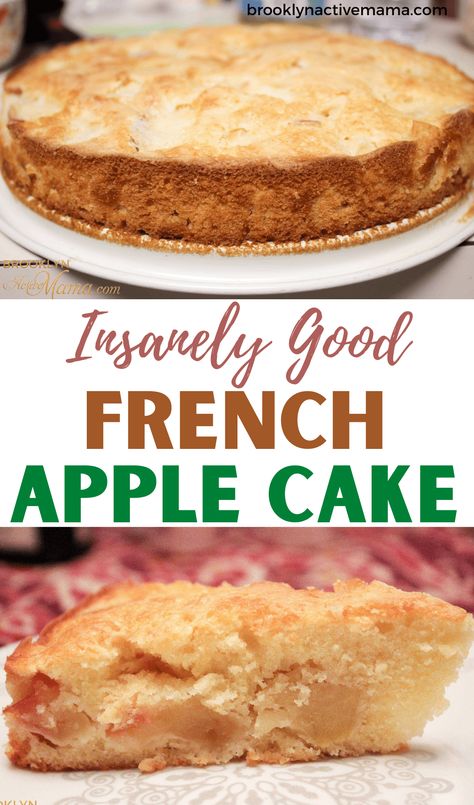 There are so many fun option to choose from when you have apples on hand, this French Apple Cake recipe is the perfect moist apple filled dessert! French Apple Cake Recipe, French Desserts Easy, Apple Cake Recipe Easy, Moist Apple Cake, French Apple Cake, Apple Cake Recipe, French Cake, Fruity Cake, Apple Dessert