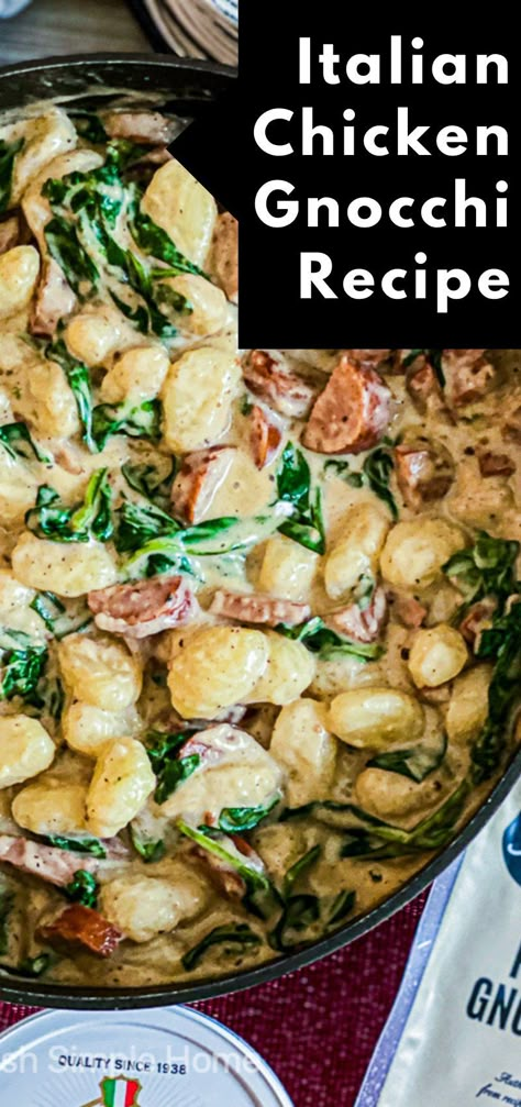 Gnocchi With Chicken Sausage, Pioneer Woman Chicken Sausage And Gnocchi, Chicken Sausage Dishes, Shelf Stable Gnocchi Recipes, Healthy Dinner Recipes Chicken Sausage, Italian Chicken Gnocchi, Chicken Sausage Gnocchi Recipes, Recipes With Italian Chicken Sausage, Easy Chicken And Gnocchi Recipes