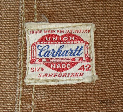 1940s Carhartt chore coat size 42 | Ragtop Vintage Clothing American Vintage Clothing, Logo Maker Free, Clothing Logo Design, Clothing Labels Design, Classic Branding, Etiquette Vintage, Clothing Brand Logos, Vintage Cloth, Vintage Logo Design