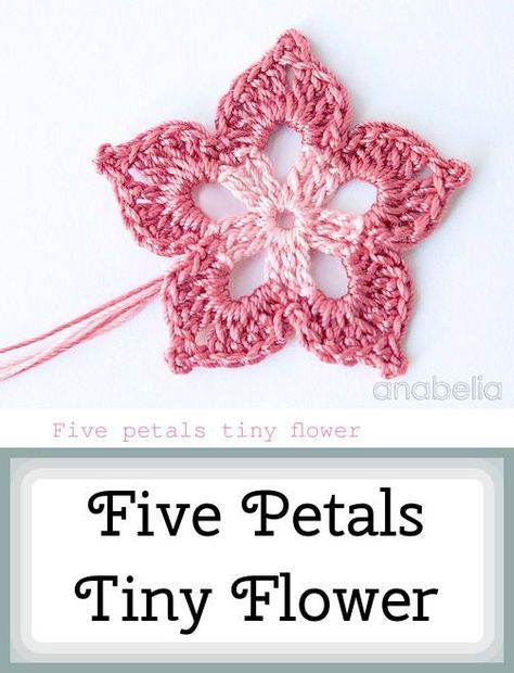 Crochet pattern for five-petalled flower.The pattern for this is half-way down the page. #Craft-Crochet, #Howto, #Item-Flower, #Make-Motif, #Use-Yarn A Lot Of Flowers, Craft Crochet, Spring Projects, Petal Flower, Flower Crochet, Diy Spring, Textile Crafts, Crochet Diy, Crochet Flower Patterns