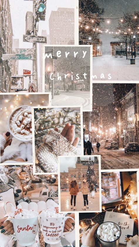 December Asthetic Wallpers, Aesthetic Chrismas Wallpers, December Aesthetic Collage, Brown Christmas Aesthetic Wallpaper, Simple Christmas Phone Wallpaper, Winter Background Collage, Cozy Winter Iphone Wallpaper, Christmas Beige Aesthetic, Aesthetic Christmas Wallpaper Vintage