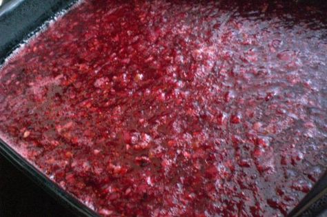 Cranberry Salad in Raspberry Jello with Cream Cheese Topping. Photo by Rollin in the Dough! Jello With Cream Cheese, Raspberry Jello Salad, Cranberry Jello Salad, Raspberry Jello, Cranberry Salad Recipes, Cranberry Jello, Cream Cheese Topping, Cranberry Cream Cheese, Cranberry Salad