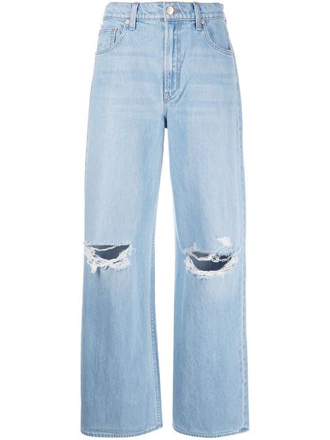 Light Mom Jeans, Blue Denim Jeans Outfit, Preppy Jeans, Jean Azul, Light Blue Ripped Jeans, Baggy Ripped Jeans, Light Blue Pants, Mother Clothing, Jeans Claro