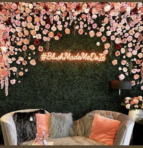 Wall With Neon Sign, Esthetician Room Decor, Esthetics Room, Selfie Wall, Salon Suites Decor, Esthetician Room, Nail Salon Decor, Light Backdrop, Beauty Room Decor