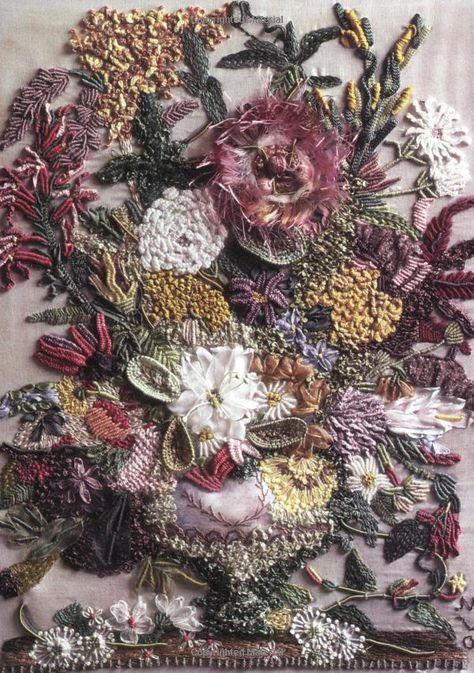 Textile Texture, Textile Fiber Art, Needle Arts, Needle Art, Flora And Fauna, Embroidery Details, Beautiful Embroidery, Ribbon Embroidery, Embroidery And Stitching