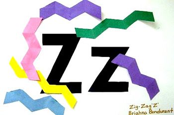 zig-zag Letter Z Crafts, Zoo Preschool, Do Crafts, Crafts And Activities For Kids, K Crafts, Art And Craft Ideas, Alphabet Crafts, Z Craft, Things To Make