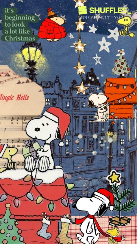 Created by dreamykitty001 on Shuffles Peanuts Wallpaper, Christmas Wallpaper Iphone Cute, Xmas Wallpaper, Snoopy Images, Cocoppa Wallpaper, Christmas Collage, Snoopy Wallpaper, Snoopy Pictures, Cute Christmas Wallpaper