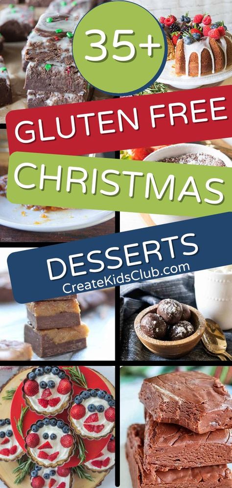 We’ve gathered over 35 Gluten Free Christmas Desserts all in one place so you can easily plan your gluten-free holiday baking without searching for recipes. Each recipe is made with gluten-free ingredients and guaranteed to be enjoyed by every guest! We couldn’t think of a better time to release this list than as Christmas approaches and the holiday baking begins. Everything from cake and cookies to traditional Yule log and holiday fudge is in this collection of Christmas desserts. Gluten Free Holiday Baking, Gluten Free Christmas Baking, Gluten Free Christmas Treats, Gluten Free Desserts Holiday, Gluten Free Christmas Desserts, Gluten Free Christmas Recipes, Cupcakes Christmas, Gluten Free Holiday Recipes, Christmas Dessert Recipes