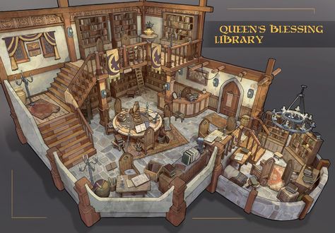 Interior Concept Art, Game House, Fantasy Rooms, Rpg Map, Building Concept, Isometric Art, Level Design, Fantasy House, Fantasy City