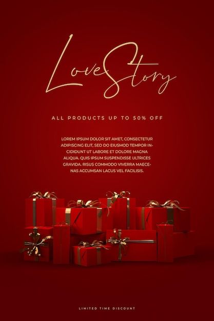 Christmas Gift Background, Christmas Marketing, Gifts Banner, Christmas Campaign, Red Gift Box, Gift Catalog, Psd Background, Affordable Wedding Invitations, Creative Shot