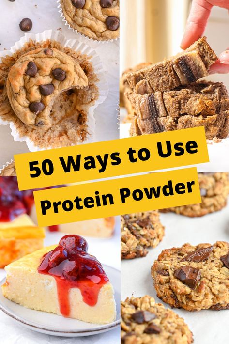 Ways To Use Protein Powder, Baking Replacements, Protein Powder Cookies, Protein Powder Pancakes, Baking With Protein Powder, Unflavored Protein Powder, Protein Donuts, Protein Baking, Avocado Chocolate Mousse